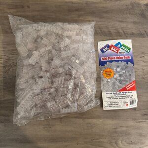 Big Bag of Bricks Clear 500 Pieces